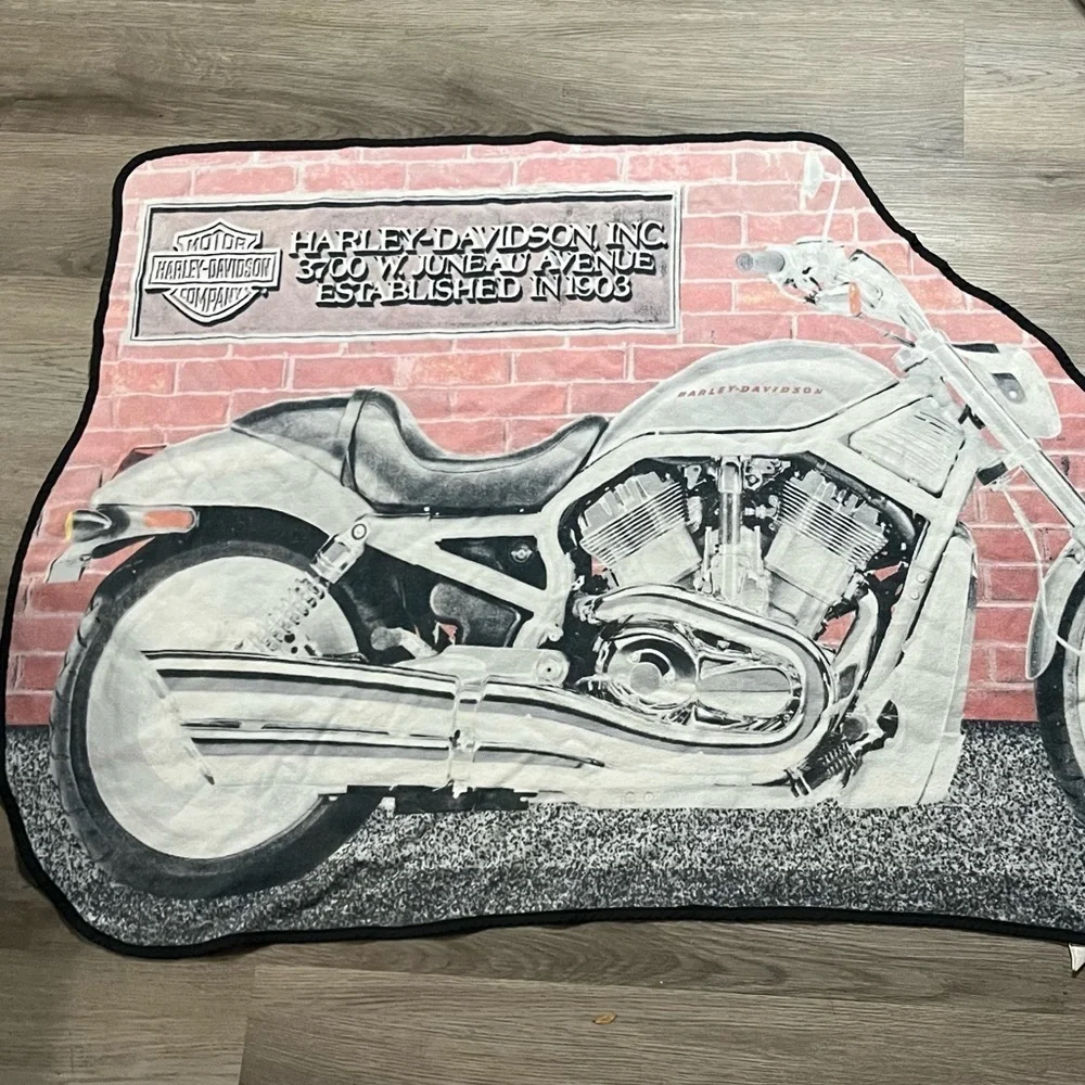 Vintage 1980’s Harley-Davidson Bike Motorcycle Shape Towel Terry Cloth